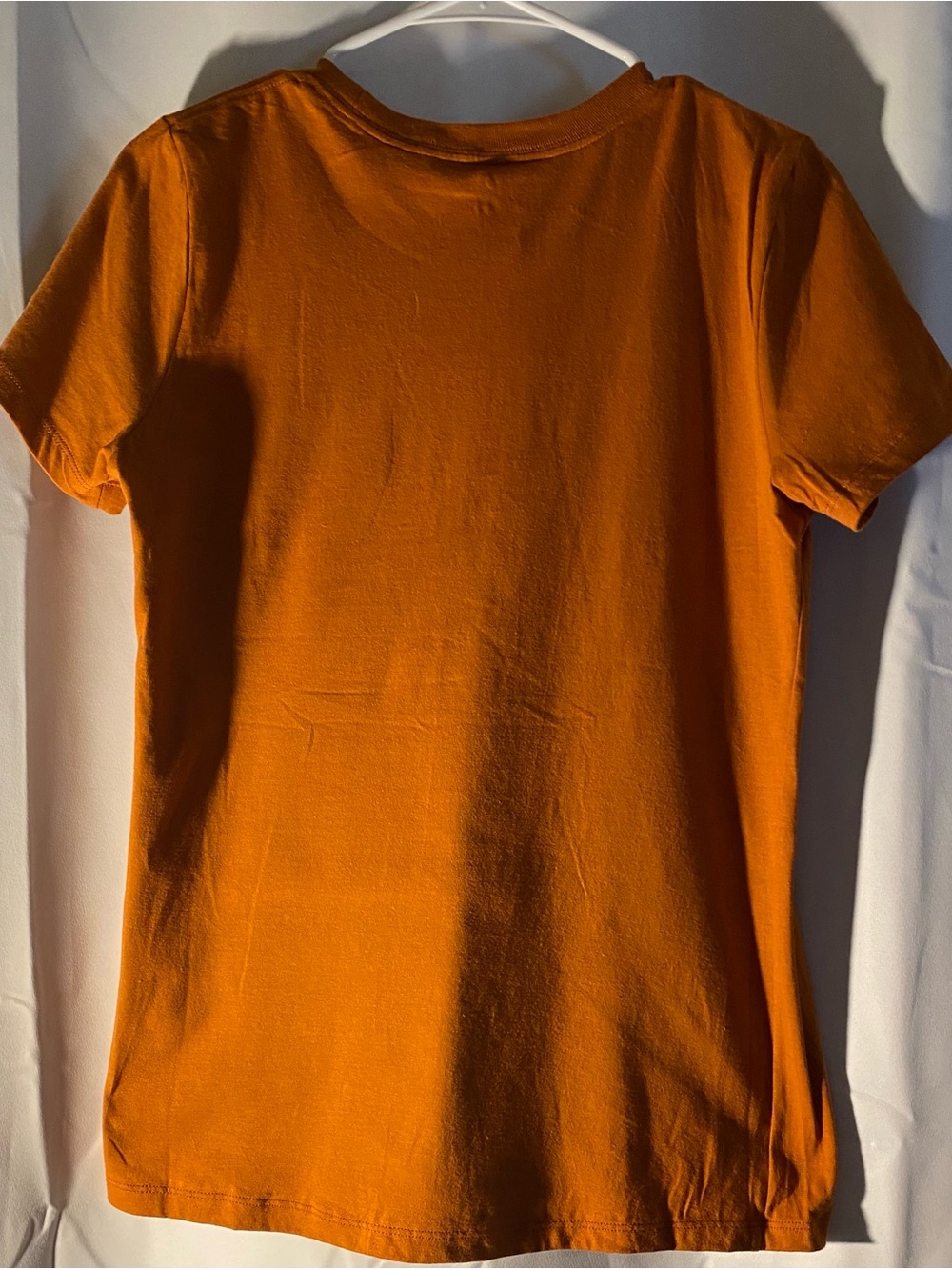 Nike Kids Burnt Orange Short Sleeve Tee with White Logo - Picture 3 of 5